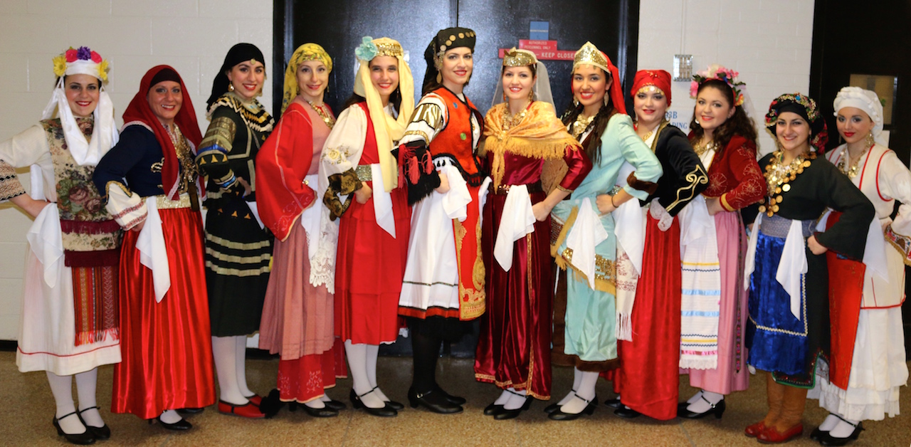 Group photo of Hellenic Dancers